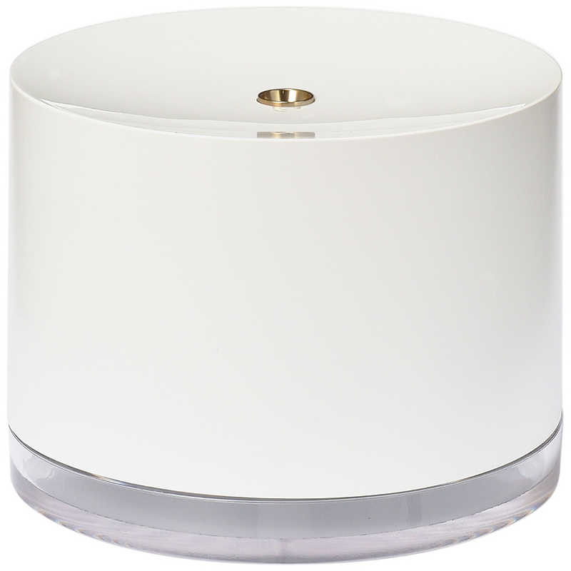 [1個]GREEN HOUSE ポータブル充電式加湿器＆ナイトライト 超音波式 コンパクト卓上式 GH-PHNA-WH スノーホワイト　約320g　