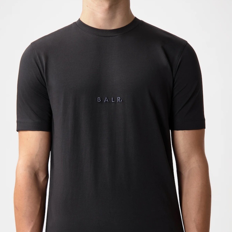 【Lサイズ】BALR.  メンズ LOGO SLIM T-SHIRT (Jet Black)　　