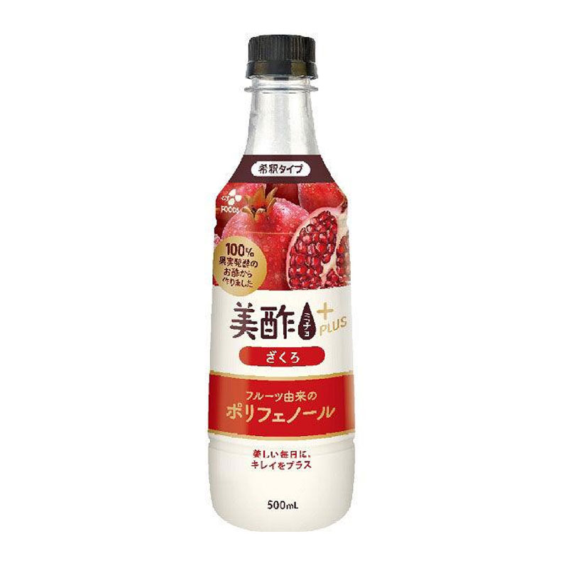 [24本]CJ FOODS JAPAN 美酢プラスざくろ　500ml　賞味期限2026.03.09【賞味期限間近】