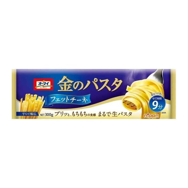 [5個]【JB直送品】ニップン オーマイ 金のパスタ フェットチーネ　300g　賞味期限2027.02.04