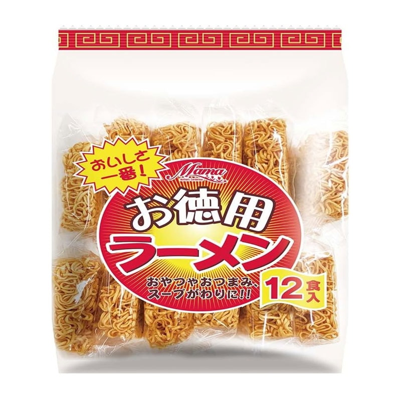 [3個]ママ お徳用ラーメン　12食入　賞味期限2026.05.22【賞味期限間近】