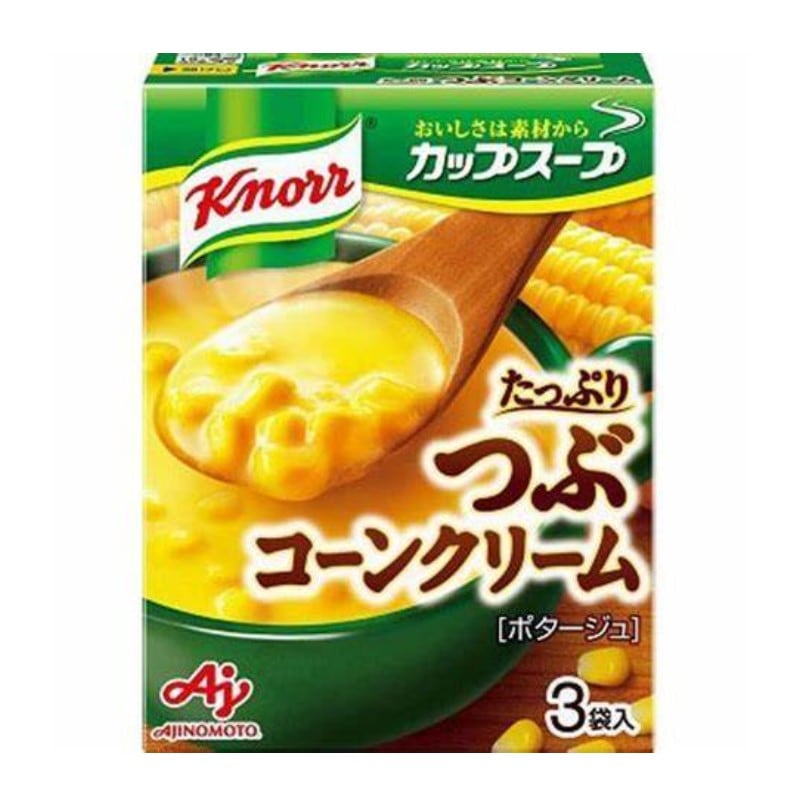 [3個]味の素 クノール つぶたっぷりコーンクリーム　3袋入　賞味期限2026.12.31