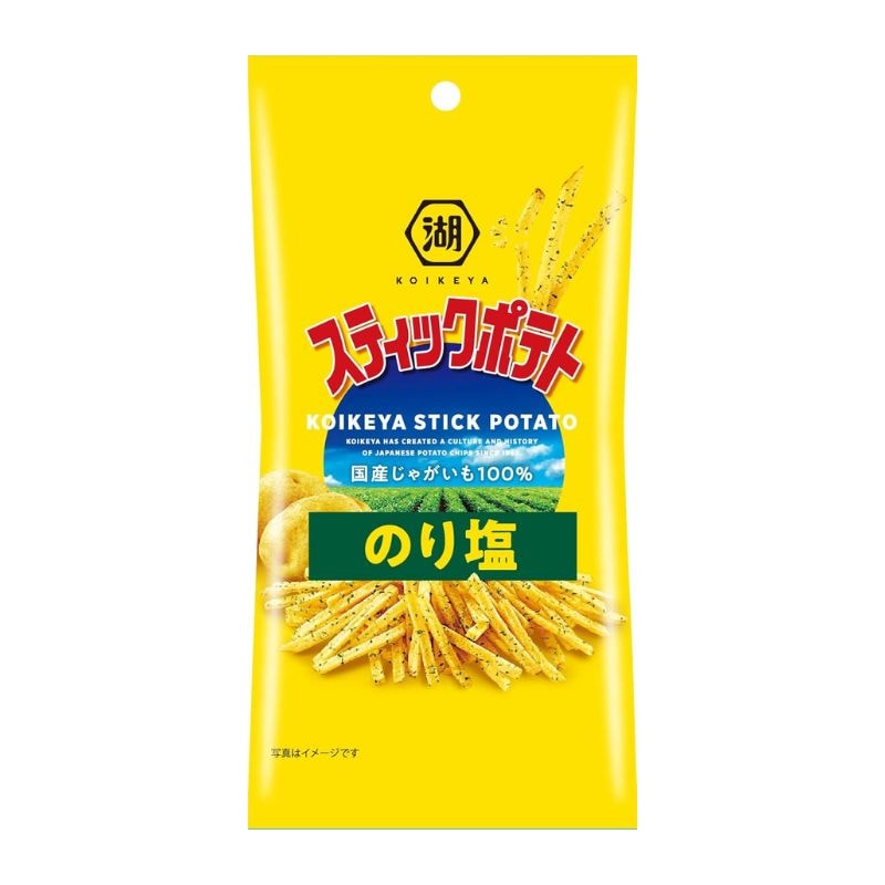 [6個]湖池屋 スティックポテト のり塩　34g　賞味期限2026.08.31