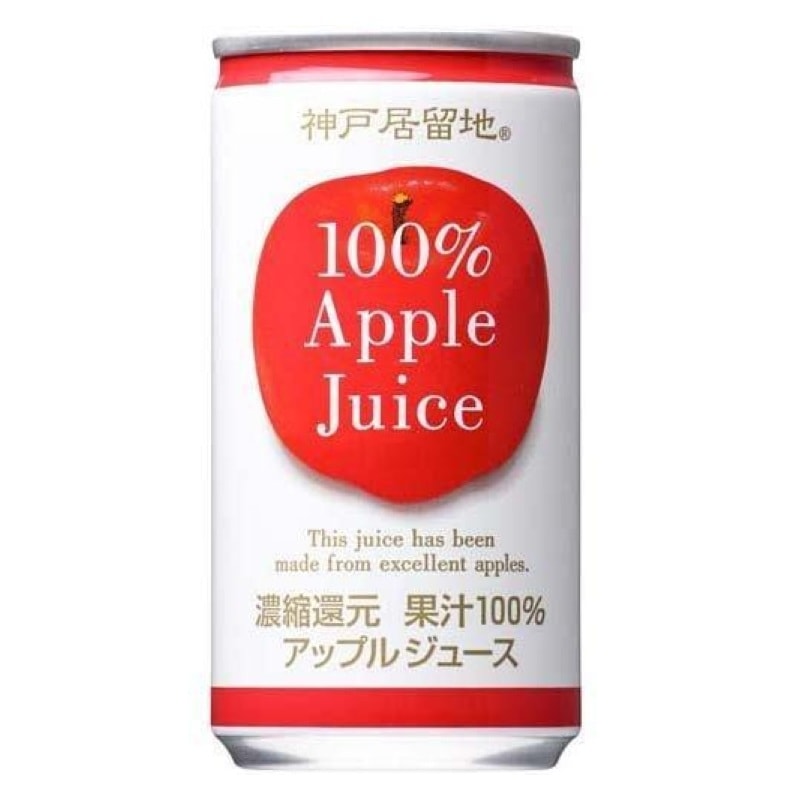 [30本]富永貿易 神戸居留地 アップル 100％　185g　賞味期限2026.08.07