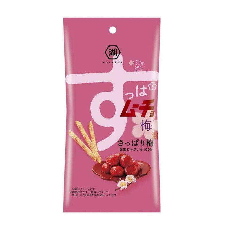 [6個]湖池屋 スリムバッグ スティックすっぱムーチョ さっぱり梅　34g　賞味期限2026.07.31