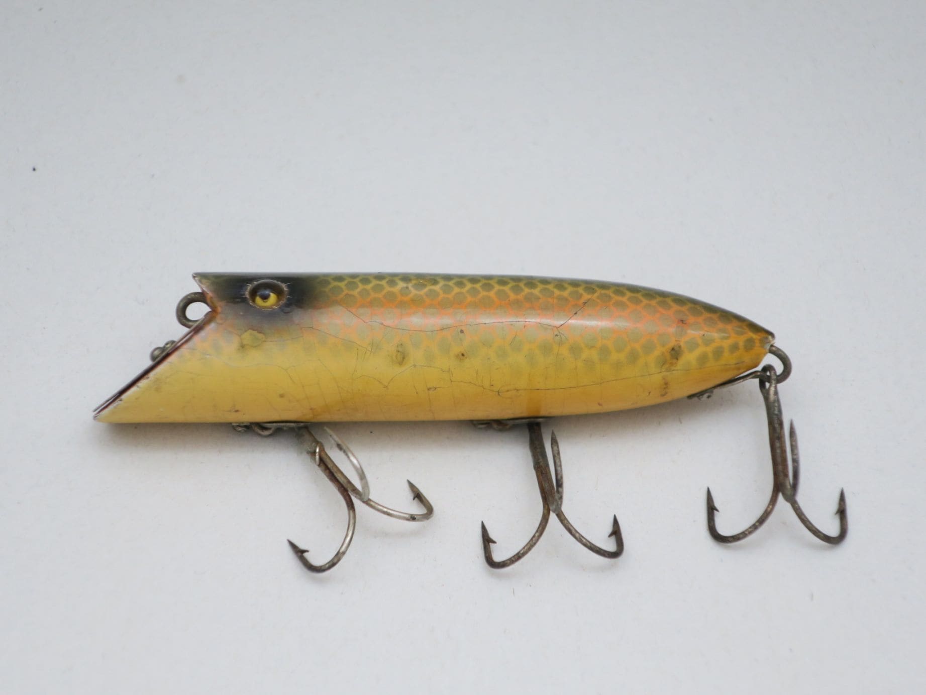 オールドHeddonルアー額装 heddon,HEDD-ON,BASSER,バサー,へドン,ウッド,ルアー,オールド