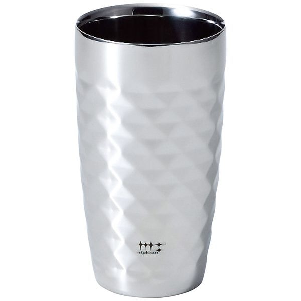 磨き屋シンジケート 2重ビアタンブラー370ml(ダイヤモンドカット仕上げ)