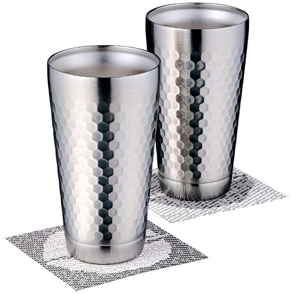 ツチメ 2層タンブラーペア350ml(コースター付)