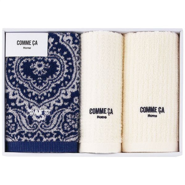 コムサホーム フェイス・ウォッシュタオルセット