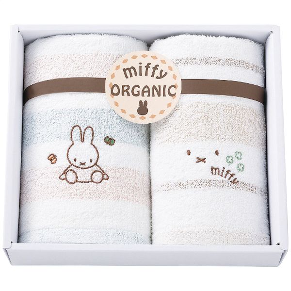 ミッフィー オーガニックフェイス・ウォッシュタオルセット