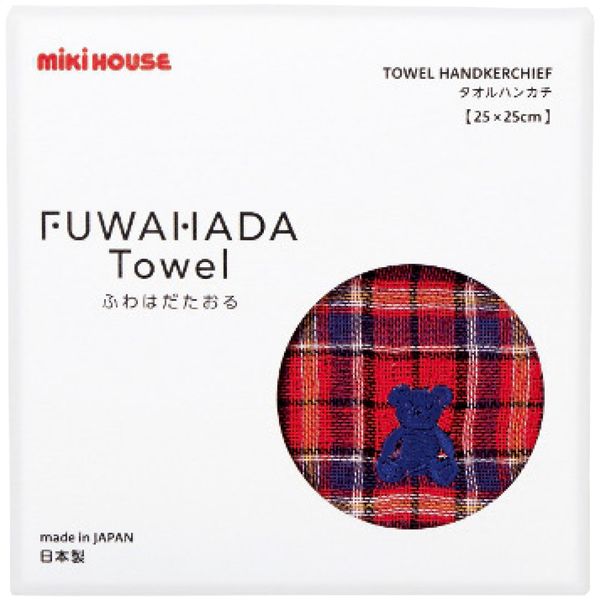 ミキハウス ミニタオル 赤