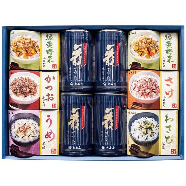 大森屋 卓上のり・お茶漬・ふりかけ詰合せ NTF-40G