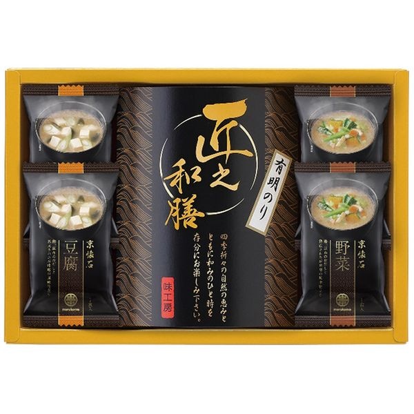 フリーズドライのおみそ汁と有明のり詰合せ NMS-15B