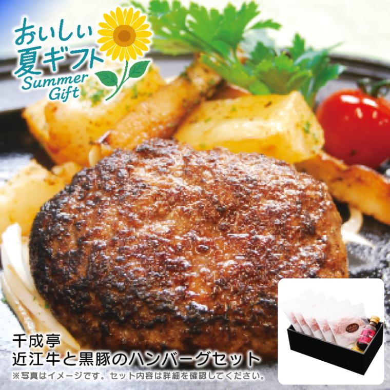 【送料込み】千成亭 近江牛と黒豚のハンバーグセット