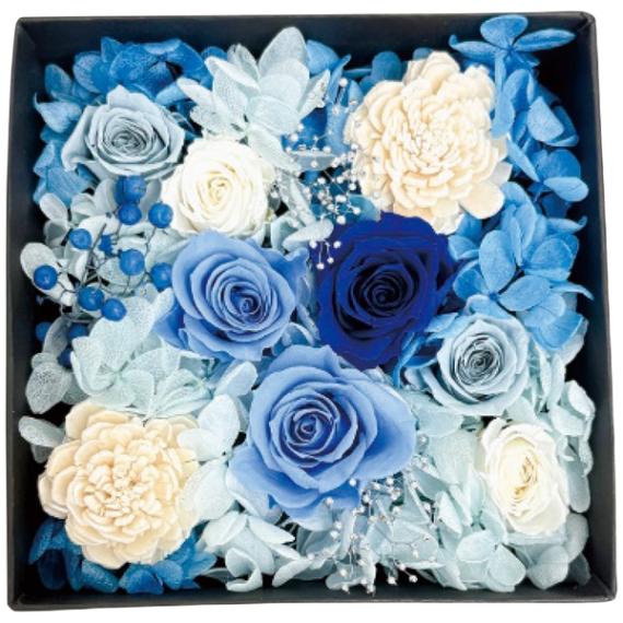 プリザーブドフラワー ジャルダン・フルリ ブルー