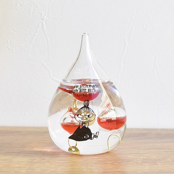 ムーミン リトルミイ ガラスフロート温度計 しずく