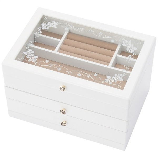 木製ジュエルケース(ホワイト)