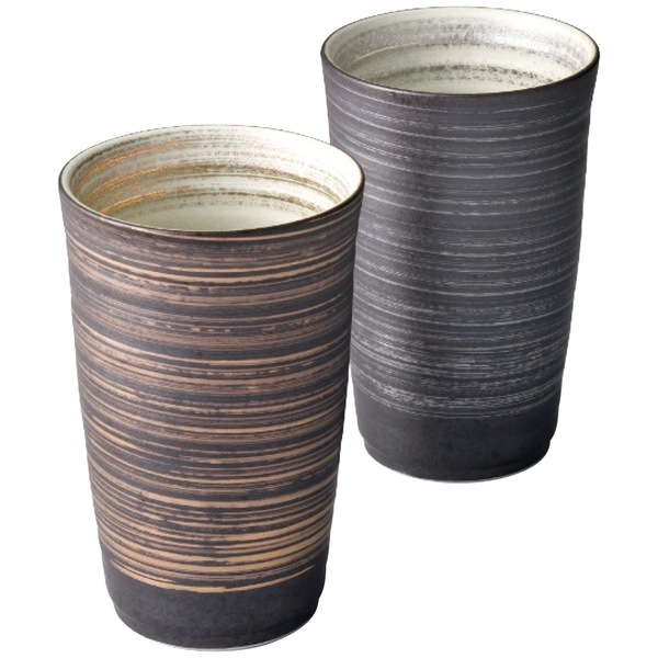 有田焼 金銀刷毛 ペア陶酒杯