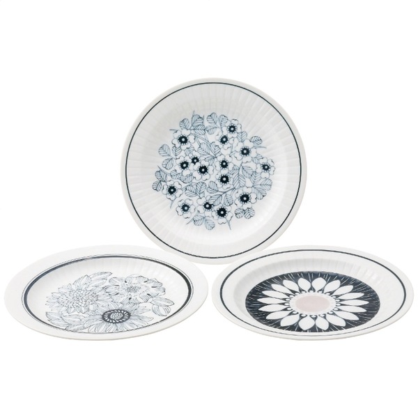 アンティコ アンティコフラワー トリオパスタプレート