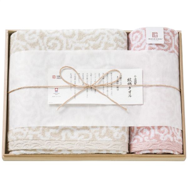今治謹製 紋織タオル タオルセット ピンク