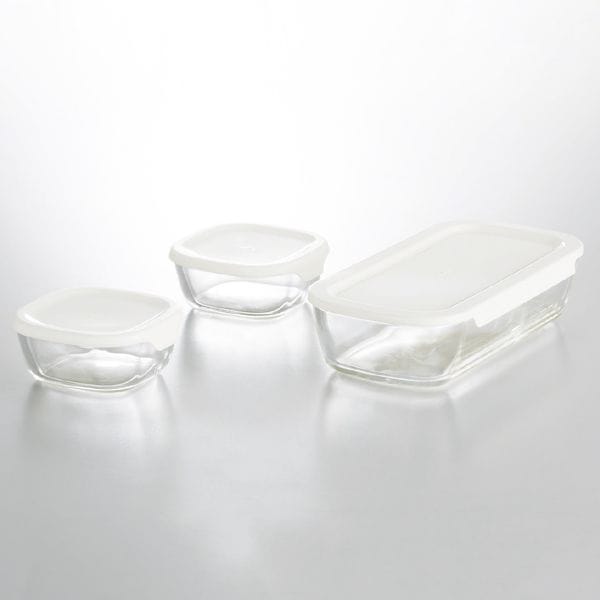 ハリオ 耐熱ガラス製保存容器Mサイズ3点セット