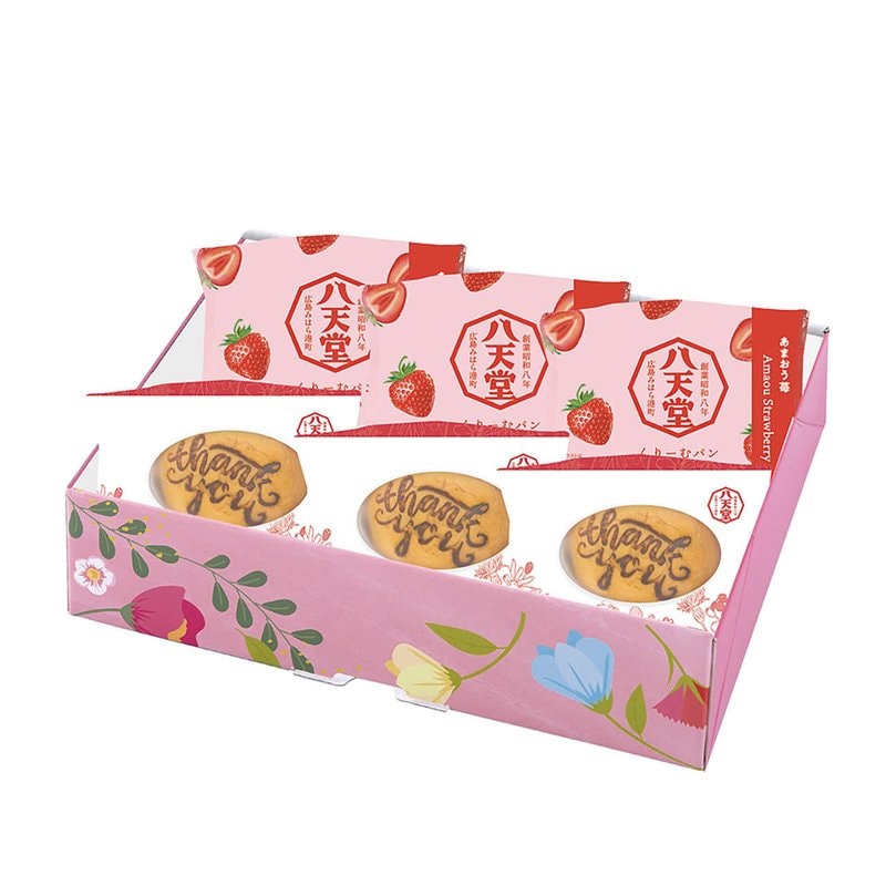 八天堂 母の日 くりーむパンThank youあまおう苺6個詰合せ 