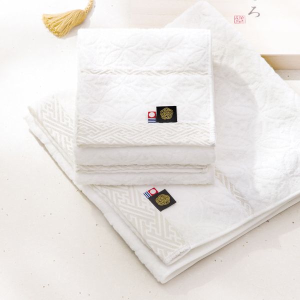 今治小町 白無垢Ⅱ バス・ウォッシュタオルセット