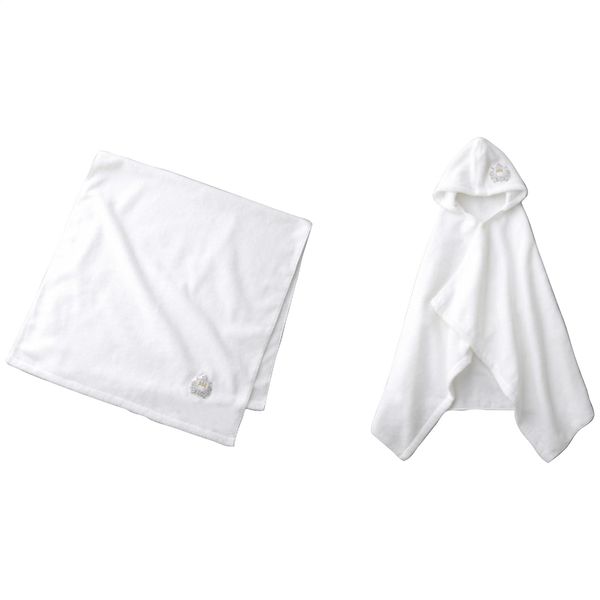 ミッフィー 親子ギフト バスタオル＆子供用フード付ポンチョ