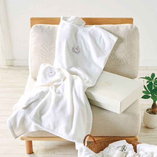 ミッフィー 親子ギフト バスタオル＆子供用フード付ポンチョ