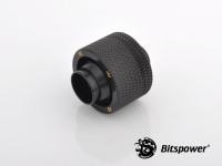 Bitspower G1/4" Matt Black Compression Fitting ID1/2-OD3/4