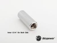 Bitspower SS Dual IG1/4 Extender-50MM