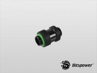 Bitspower Matt Black Dual G1/4" Adjustable Aqua Link Pipe I