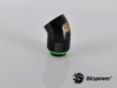 Bitspower G1/4 Matt Black Rotary 45-Degree IG1/4 Extender