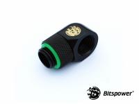 Bitspower G1/4 Matt Black Rotary 90-Degree IG1/4 Extender