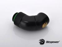 Bitspower G1/4 Matt Black Dual Rotary 90 Degree IG1/4 Extender