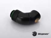 Bitspower G1/4 Matt Black Dual Rotary 90 Degree IG1/4 Extender