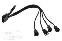 Phobya Y-adapter 4Pin Molex to 4x 3Pin Molex