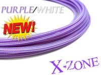 X-ZONE CABLE SLEEVE 4mm Purple/White