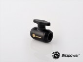 Bitspower Matt Black Mini Valve With Black Handle