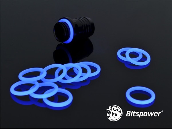 Bitspower UV-Reactive O-Ring Set For G1/4" UV Blue