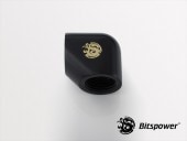 Bitspower Matt Black 90-Degree With Dual Inner G1/4