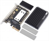 aquacomputer kryoM.2 evo PCIe 3.0 x4 adapter for M.2 NGFF PCIe SSD, M-Key with passive heatsink