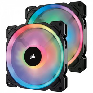 CORSAIR LL140 RGB 2 Fan Pack with Lighting Node PRO (CO-9050074-WW)