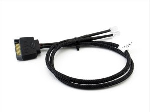 XSPC Twin 5mm LED SATA Wire (White)