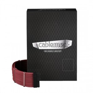 CableMod PRO ModMesh C-Series AXi, HXi & RM Cable Kit - BLOOD RED (CM-PCSI-FKIT-NKBR-R)