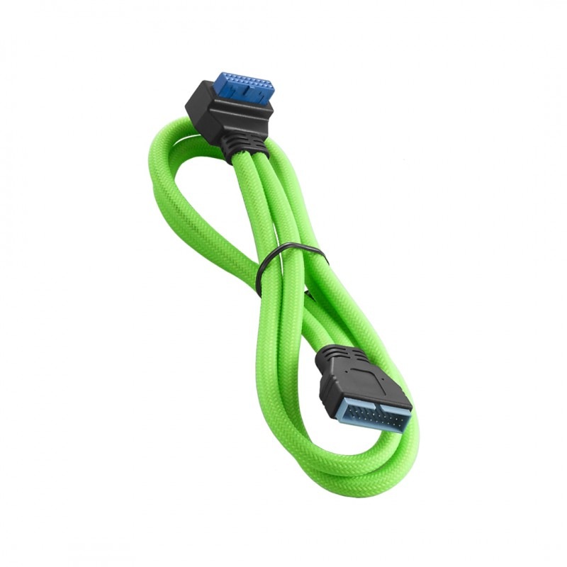 CableMod ModMesh Right Angle Internal USB 3.0 50cm - Light Green (CM-CAB-RIU3-N50KLG-R)