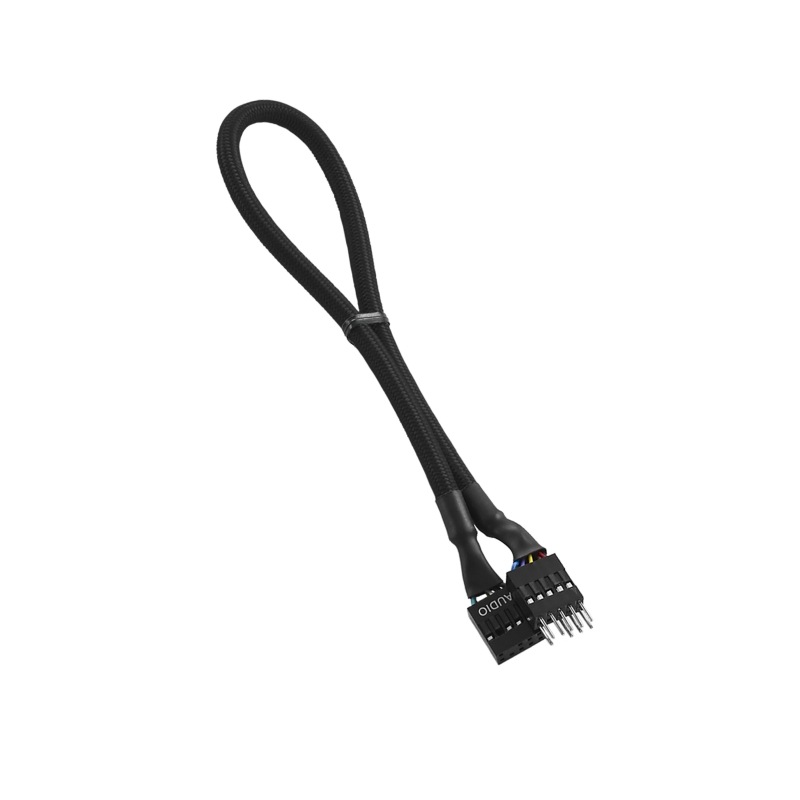 CableMod ModFlex  Audio Extension 30cm - BLACK (CM-CAB-AUD-30KK-R)