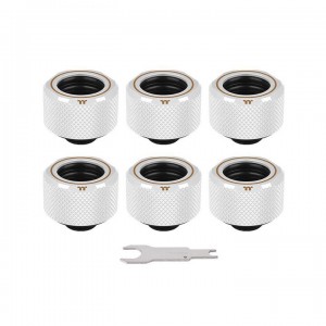 Thermaltake Pacific C-Pro G1/4 PETG 16mm OD 6 Pack - White - (CL-W211-CU00WT-B)