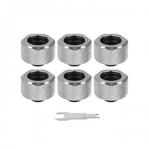 ڼ󤻾ʡǼ׳ǧ Thermaltake Pacific C-Pro G1/4 PETG 16mm OD 6 Pack - Chrome - (CL-W213-CU00SL-B)