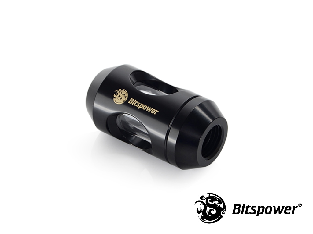 本格水冷パーツ フィッティング　BITSPOWER Bitspower Malt Black Shining In-Line Filter | 水冷パーツ